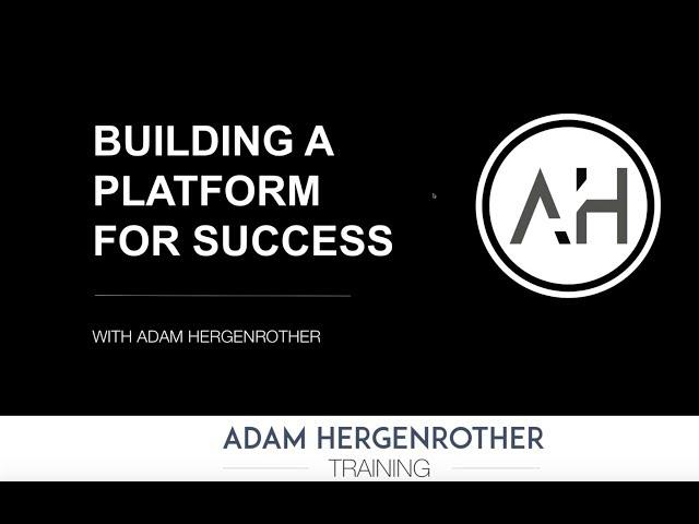 Building a Platform For Success