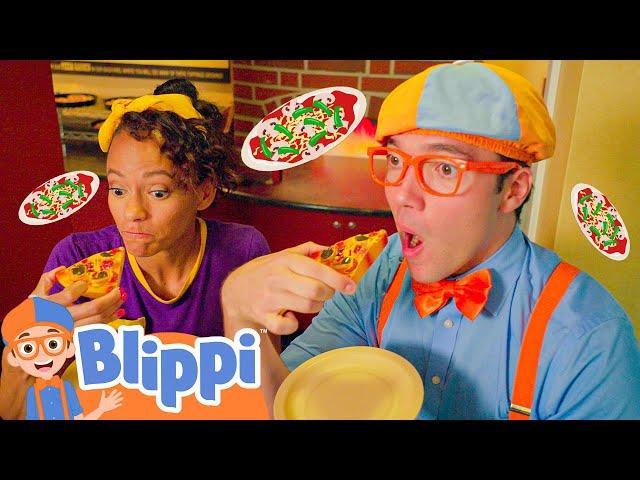 Blippi And Meekah Pizza Brunch Date | Food & Fun Play | Kids TV Show | Educational Videos for Kids