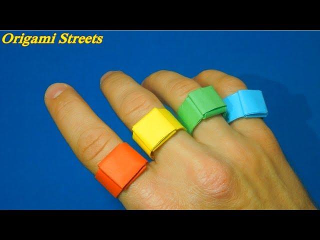 How to make a ring out of paper. Infinity rings made of paper.