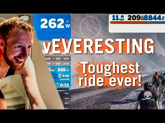 EVERESTING ON ZWIFT | The hardest ride of my life and not going anywhere....