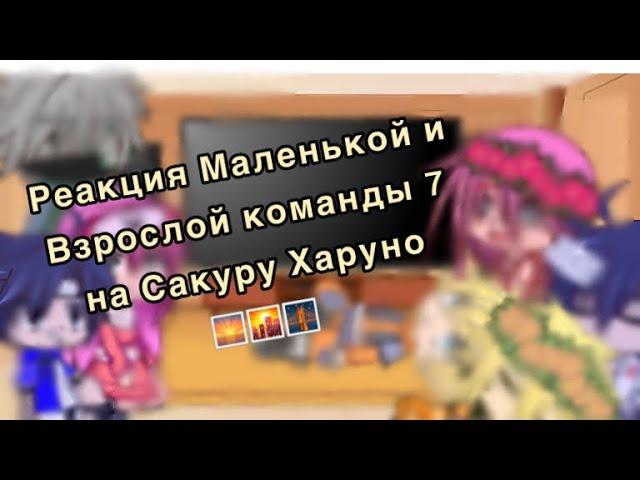 Реакция маленькой и взрослой 7 команды на Сакуру 