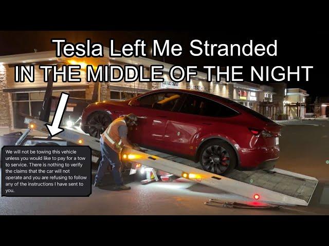 My Tesla Died! Tesla Refused to Send Help and Left Me Stranded at Midnight...