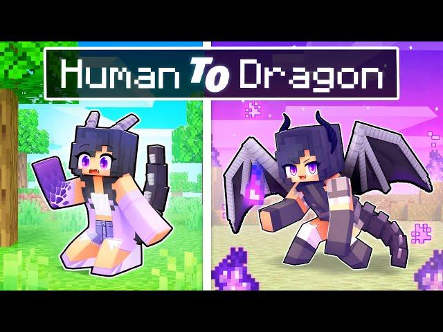 From HUMAN To DRAGON Story In Minecraft!