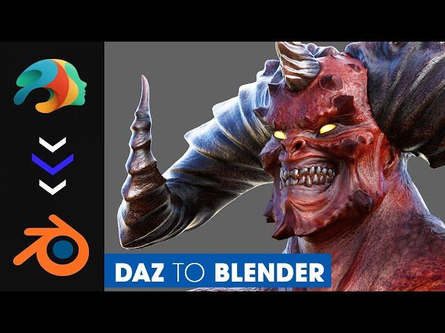 DAZ to Blender Bridge ~ Send Daz Character to Blender ~ Texture & Transform Tutorial