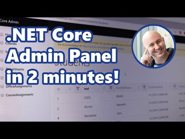 Add An Admin Panel to a .NET Core or .NET 5 App in 2 Minutes!