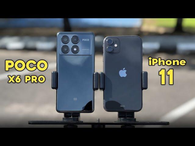 KAMERA POCO BENERAN BAGUS !?  Adu Kamera POCO X6 Pro vs iPhone 11