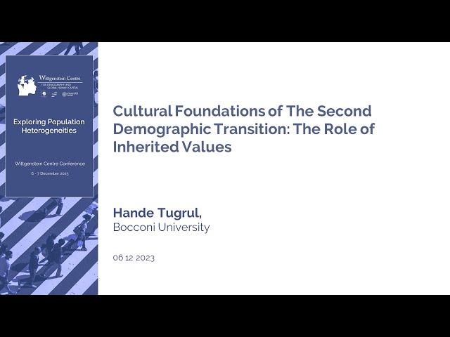 Cultural Foundations of The Second Demographic Transition: The Role of Inherited Values