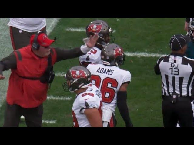 Bruce Arians HITS Bucs player, slaps Andrew Adams in Wild Card 2021 NFL Playoffs game vs Eagles