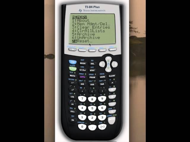 How to Clear a TI 84 Calculator's Memory