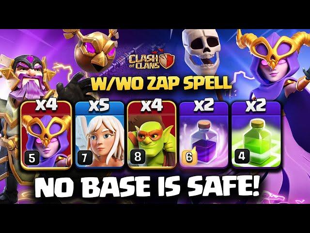 OP! Th14 Super Witch Attack Strategy | Th14 Zap Super WItch | Best Th14 Switch Attack Strategy | coc