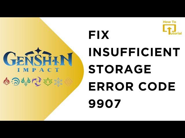 Fix Insufficient Storage Space Error in Genshin Impact for iPhone | Solve Storage Error Code-9907