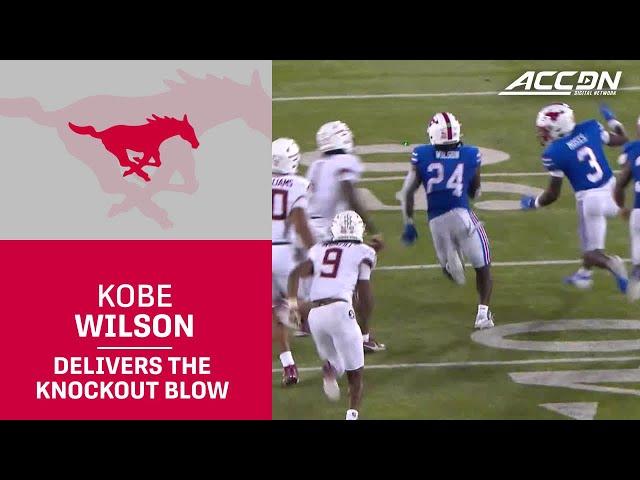 SMU's Kobe Wilson Delivers The Knockout Blow With A Pick-6