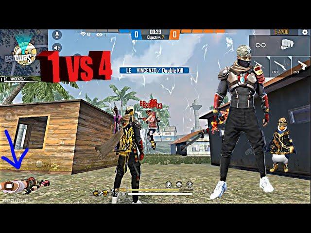 1 vs 4 Full GamePlay ClashSquad FreeFire