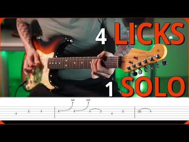 FOUR BLUES LICKS to write A SOLO!