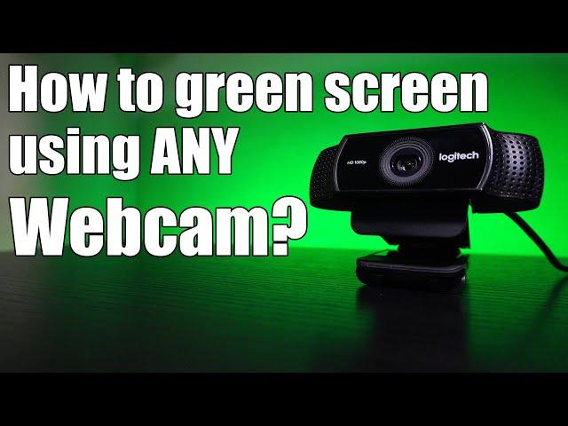 How to green screen using any webcam? Green screen without green screen