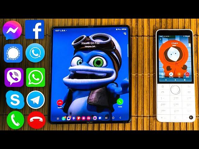 Z Fold 4 vs Xiaomi Qin Facebook, Telegram, Signal, SkyPhone, Skype, Viber, WhatsApp & Incoming Call