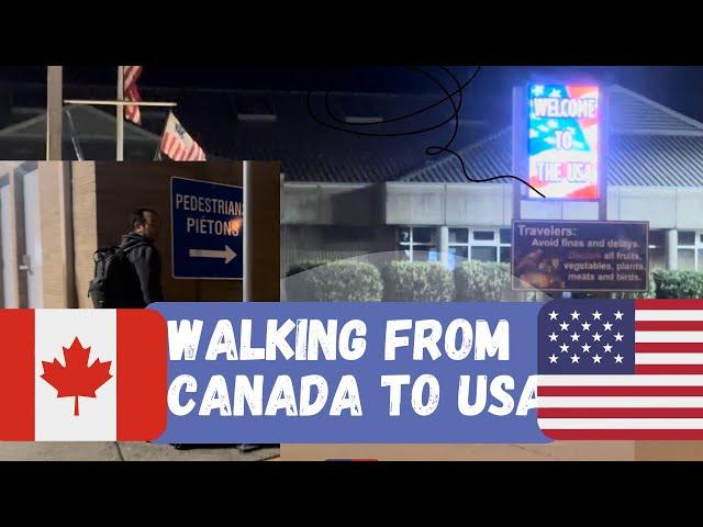 Walking from Canada to the USA: Abbotsford to Sumas Border Crossing Adventure /