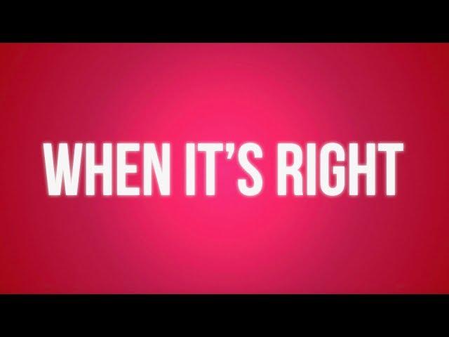 Alyson Stoner - When It’s Right (Lyric Version)