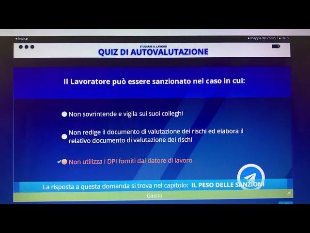 Alternanza scuola lavoro / quiz di autovalutazione (modulo 6)