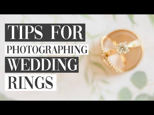 How to Use Extension Tubes to get Close Up Ring Shots for Wedding Photographers!