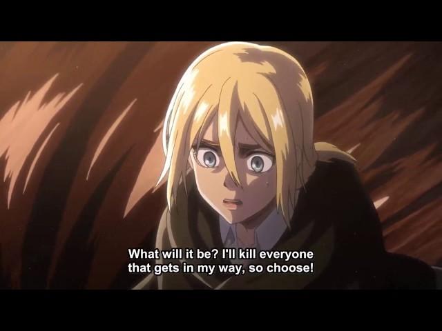 Attack on titan season 2 episode 11// Mikasa vs Ymir