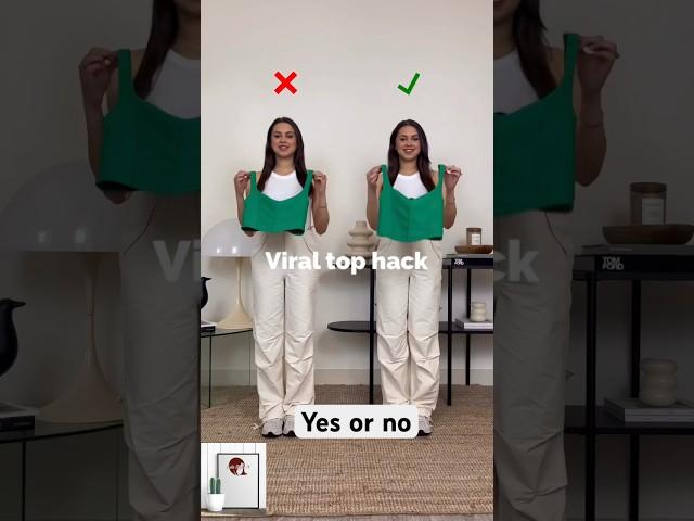 Viral top hack #shorts #viral#tiktok #hack #fashion #ootd #fashioninspo