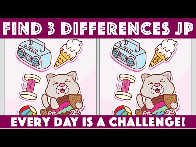 【Challenge yourself to find the difference】 Challenge your brain No1057