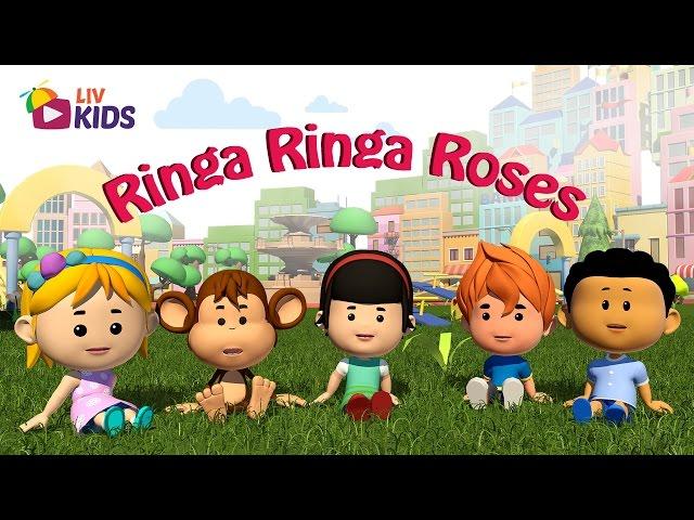 Ringa Ringa Roses with Lyrics | LIV Kids Nursery Rhymes and Songs | HD