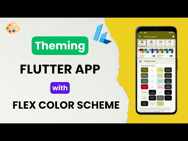 Flutter Theming Made Simple with Flex Color Scheme | Beginner-Friendly Tutorial