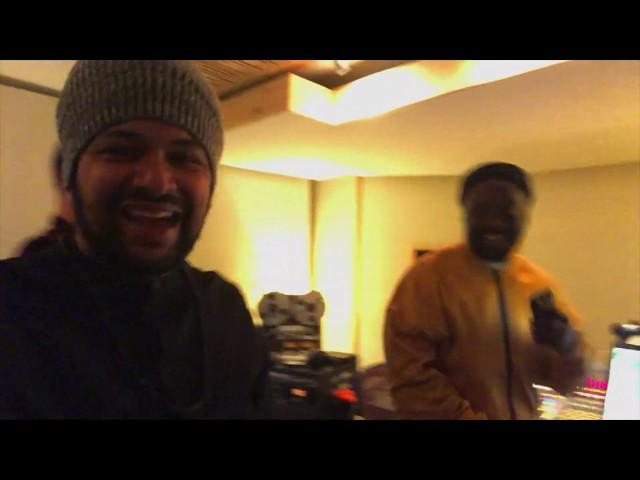 Guilherme Alves with Will.i.Am (Black Eyed Peas) in Studio Recording.