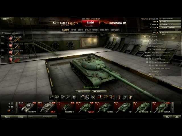 World of Tanks: Glance at WZ-111 Model 1-4 Tier 9 Chinese Heavy on 8.2 test