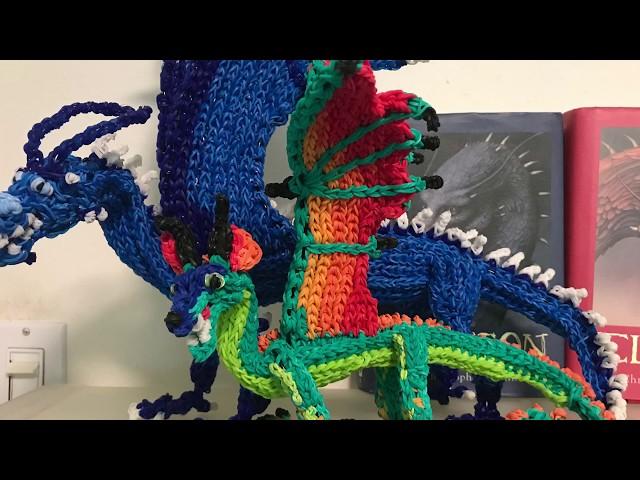 The making of Rainbow Loom Saphira | Alex's Creative Corner (credit to Cortney Nicole)