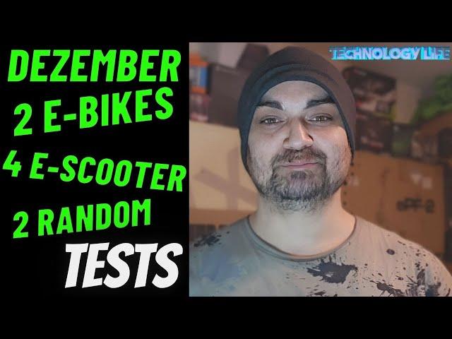 Dezember Content, 4 E-Scooter, 2 E-Bikes und ein KI-Beamer im Test