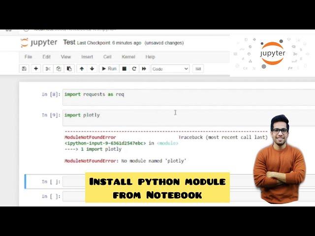 ModuleNotFoundError : No module named 'pandas' | How to install python modules from Jupyter Notebook