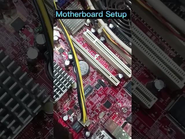 Computer Motherboard Setup #shorts #youtubeshorts #ytshorts