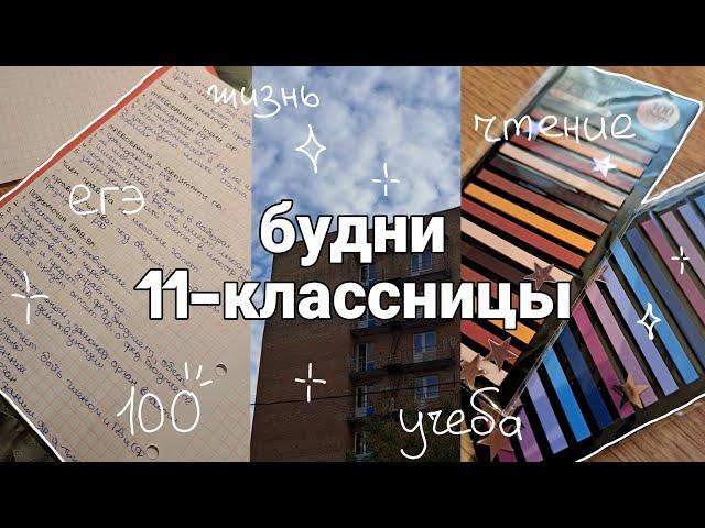 039. НЕДЕЛЯ УЧЕБЫ | будни одиннадцатиклассницы | учебный день | школа | подготовка к егэ | чтение