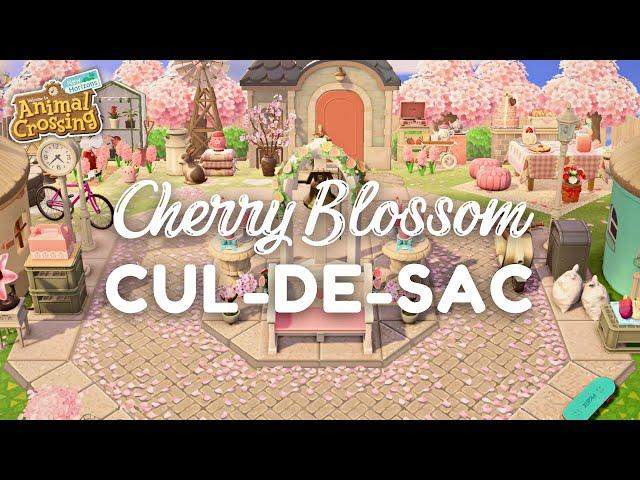 Cherry Blossom Cul-de-Sac  Animal Crossing: New Horizons | Sakura Speed Build