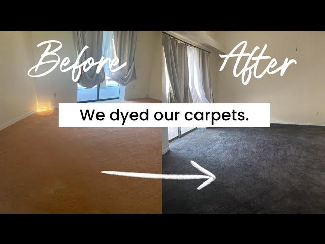 $50 Dyeing Our Carpets Cheap Flooring Idea |Tutorial | Save Money “Using What You Have” Episodes