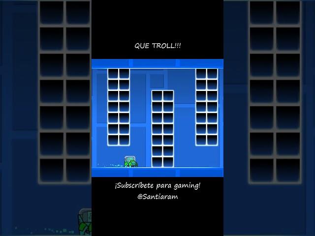 Geometry Dash: QUE TROLL!!! #geometrydash #gaming #shorts