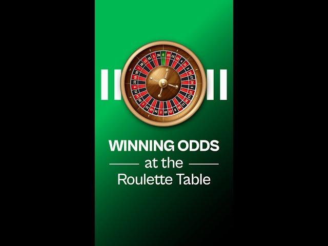 What are Your Winning Odds at the Roulette Table? Casino Royale #shorts