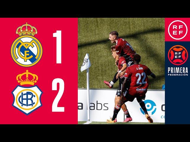 Resumen #PrimeraFederación | Real Madrid-Castilla 1-2 RC Recreativo de Huelva | Jornada 6, Grupo 2