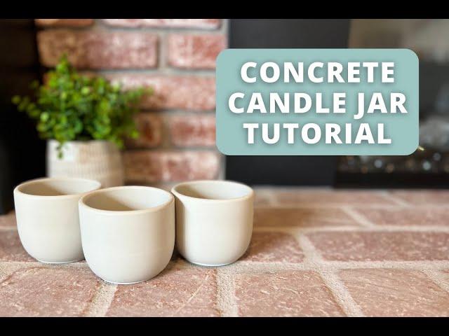 In-Depth DIY Concrete Candle Jar Tutorial (Including Common Issues)