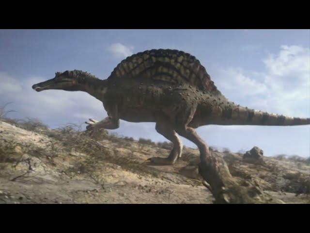 Spinosaurus vs. Big Crocodile (Sarcosuchus): Planet Dinosaur