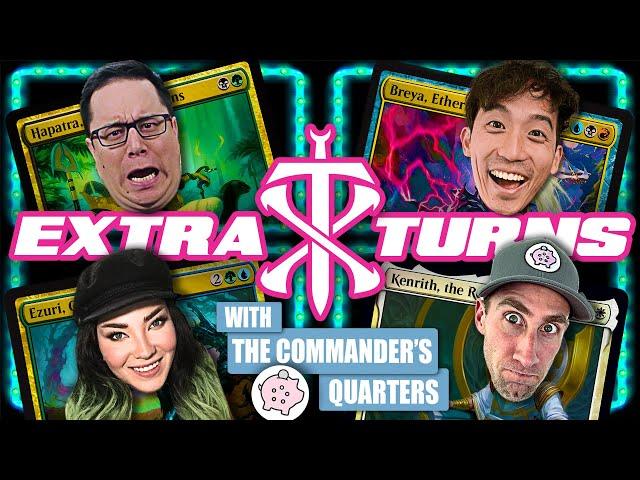 Epic Game w/ The Commander's Quarters & Ladee Danger | Extra Turns 04 | Magic: The Gathering EDH