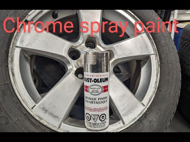 Chrome spray paint. Does it work on rims ?