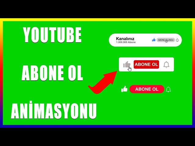 Youtube abone ol butonu green screen (En Güzel 10 animasyon)