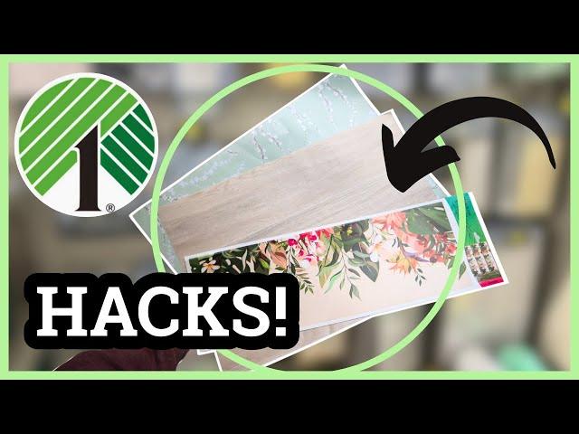  YOU WON'T BELIEVE WHAT I MADE WITH $1 PEEL AND STICK WALLPAPER | DOLLAR TREE PEEL AND STICK HACKS!