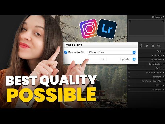 HIGHEST QUALITY Lightroom EXPORT Settings for Instagram