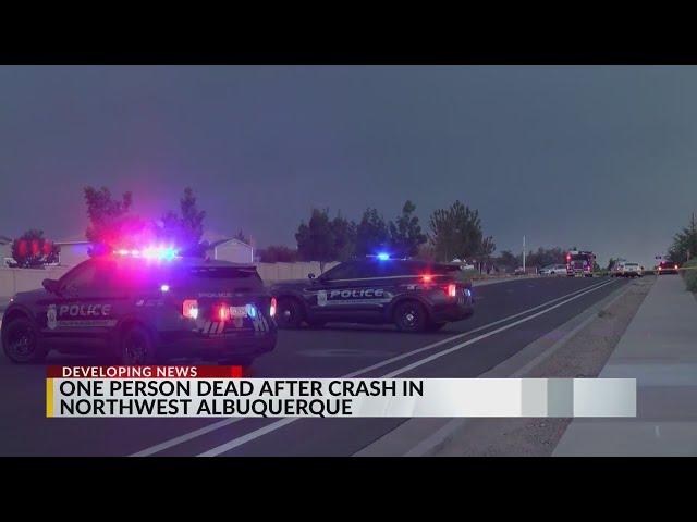 APD: 1 dead after crash in northwest Albuquerque