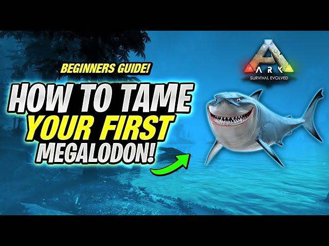 ARK Beginners Guide Series - How To Tame Your First Megalodon!